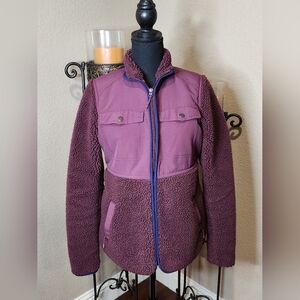 Duluth Trading Co Women's Plum Teddy Sherpa Jacket